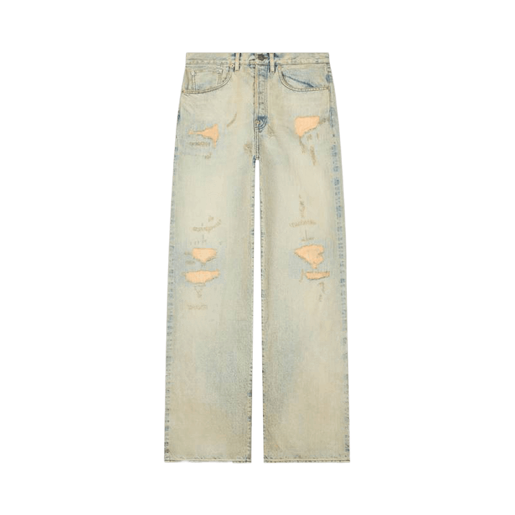 Kenzo Turn Up Wide Fit Jeans "White"