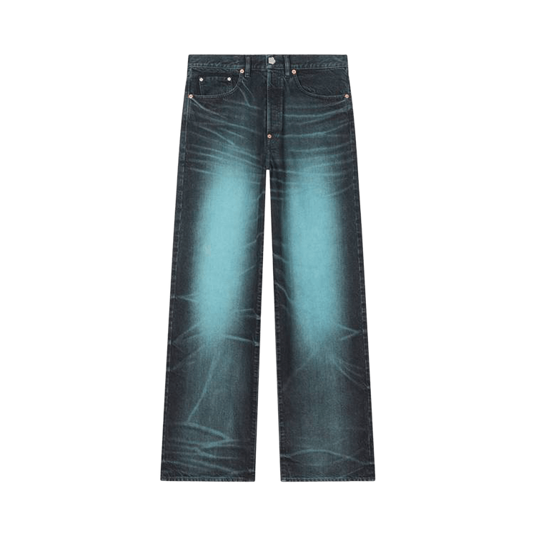 Kenzo Turn Up Wide Fit Jeans "Blue"