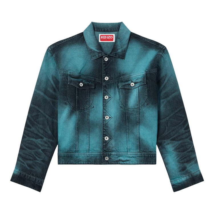Kenzo Boke Heart Oversize Trucker Jacket "Blue"