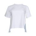 Sacai Denim x Cotton Jersey T-Shirt "Off White/Light Blue"