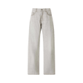 Palm Angels Curved Logo Loose Denim Pants "Light Grey"