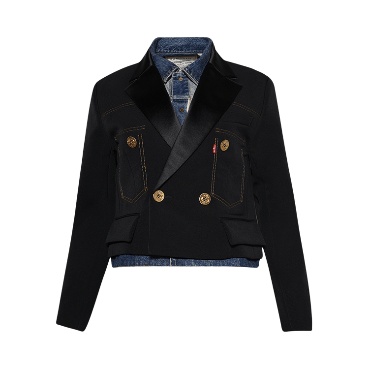 Sacai Levi's Denim x Matelasse Twill Jacket 'Black'