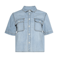 Sacai Denim Shirt "Light Blue/Light Grey"