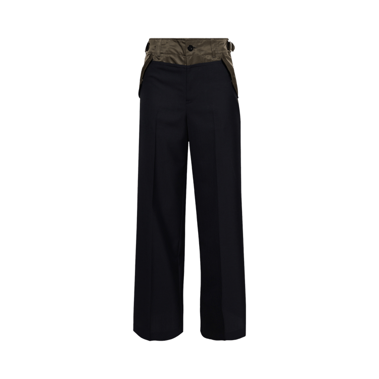 Sacai Suiting Mix Pants "Navydark Khaki"