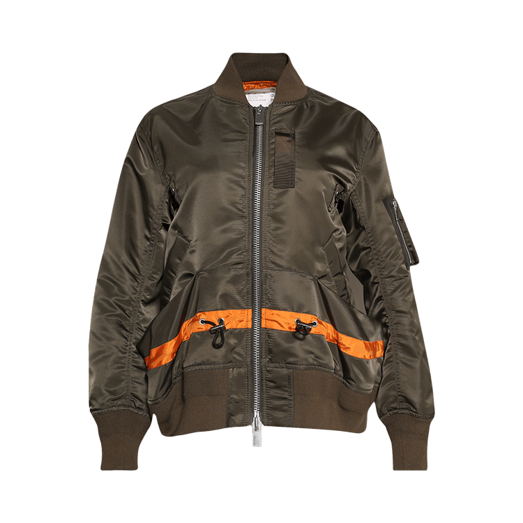 Sacai Nylon Twill Blouson "Dark Khaki"