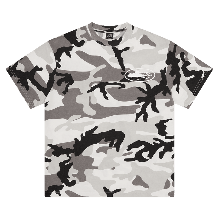 Corteiz Island Puff Print Tee "Arctic Camo"