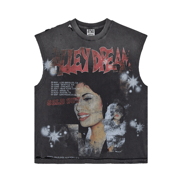 Vale Forever La Flor Muscle Tee "Black"
