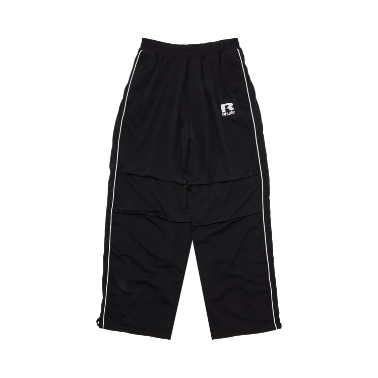 Rhude Mesh Piping Parachute Track Pant "Black"
