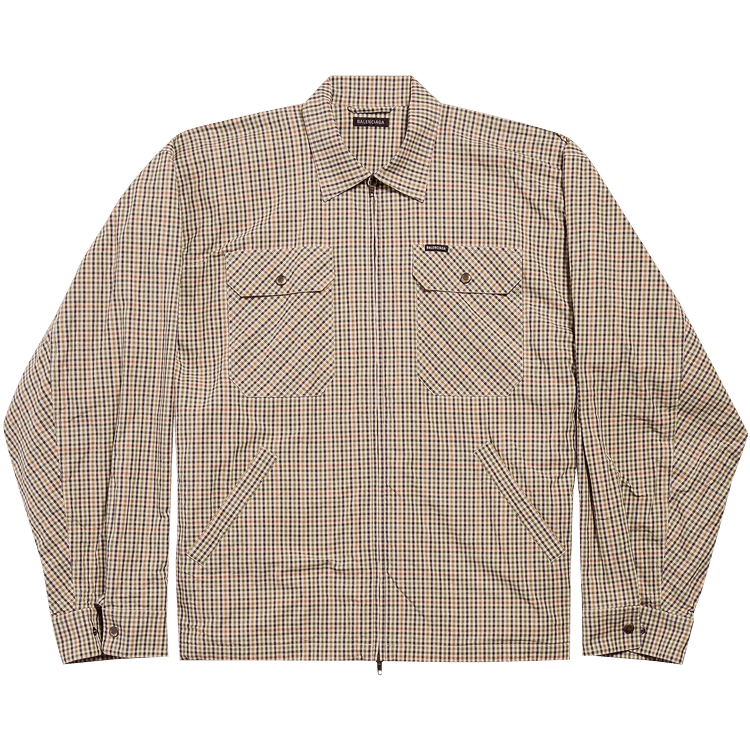 Balenciaga Zip-Up Shirt "Beige/Khaki"