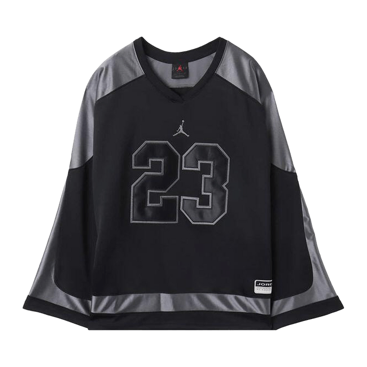 Air Jordan Brooklyn Collegiate Hockey Jersey "Black/Iron Grey/Iron Grey"