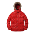 Supreme x Playboy Leather Puffy Jacket "Red"