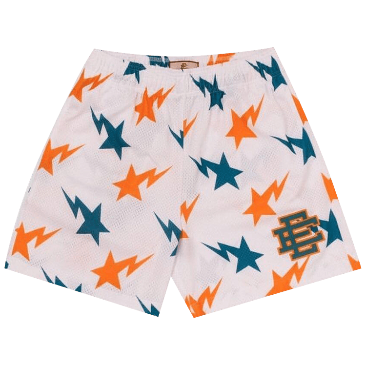Eric Emanuel x BAPE Miami Basic Short "White/Teal/Orange"