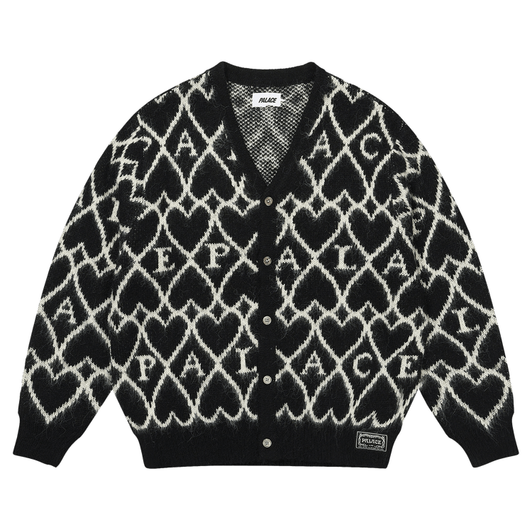 Palace Hairy Heart Knit "Black"