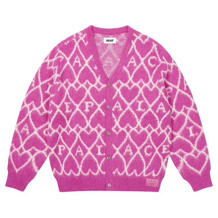 Palace Hairy Heart Knit "Pink"