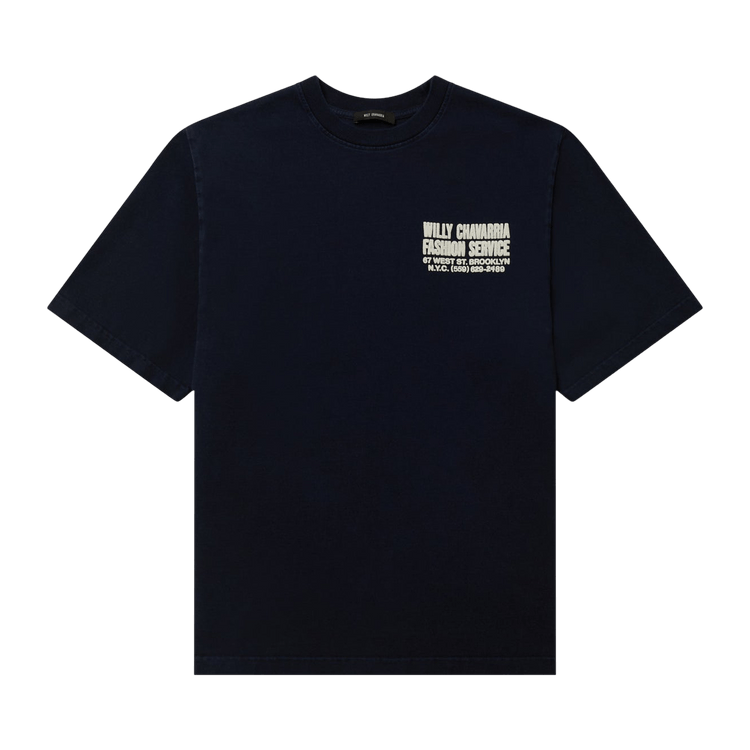 Willy Chavarria Fashion Services Standard Tee "Peacoat"