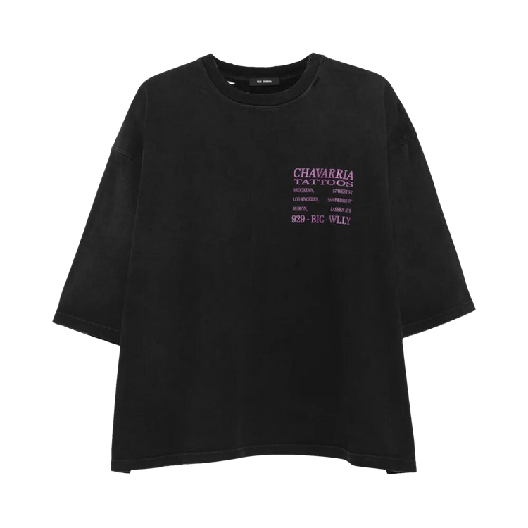 Willy Chavarria Tattoo Buffalo Tee "Black"