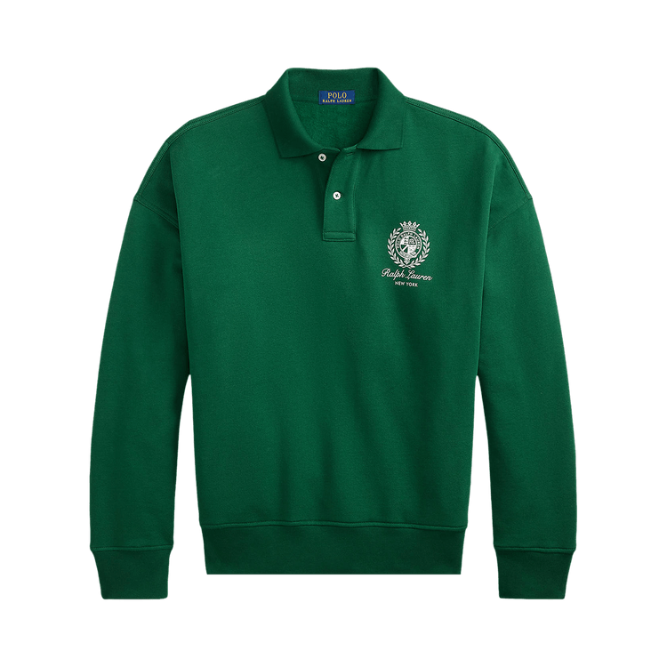 Polo Ralph Lauren Long-Sleeve Seasonal Fleece New York Graphic Polo "New Forest"