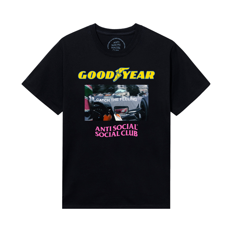 Anti Social Social Club x Goodyear Catch The Feeling Tee "Black"