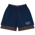 Denim Tears ADG Double Layer Mesh Shorts "Navy/Brown"