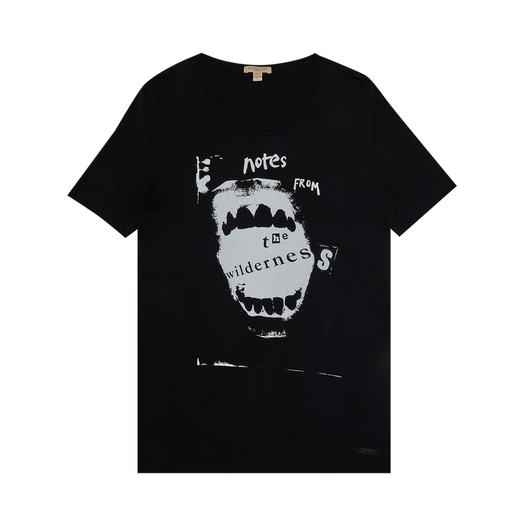 Vintage Burberry Notes From the Wilderness Tee "Black"