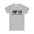 Comme des Garçons PLAY Inverted Text T-Shirt "Grey"