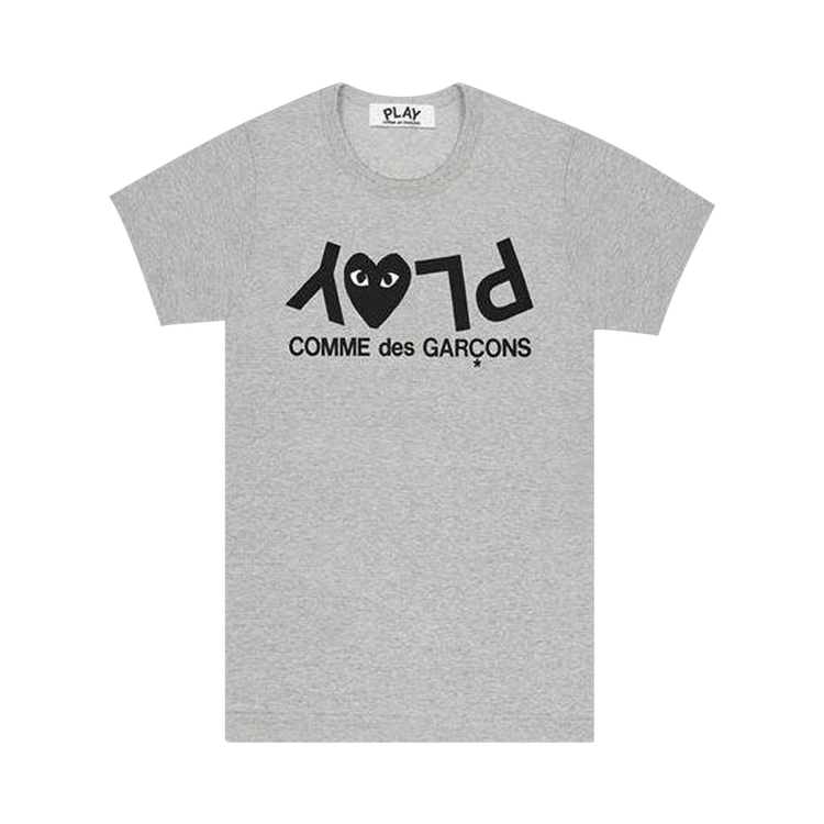 Comme des Garçons PLAY Inverted Text T-Shirt "Grey"