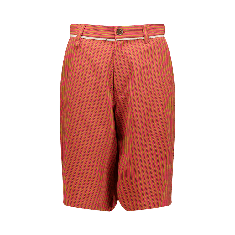Martine Rose Twisted Skate Short "Red/Yellow Stripe"