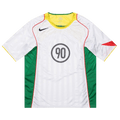 Nike T90 Dri-Fit Soccer Jersey "White/Opti Yellow/Light Crimson/Black"