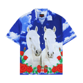 Pleasures White Horse Camp Shirt "Blue"
