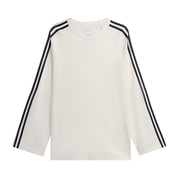 Y-3 3-Stripes Long-Sleeve Tee "Core White"