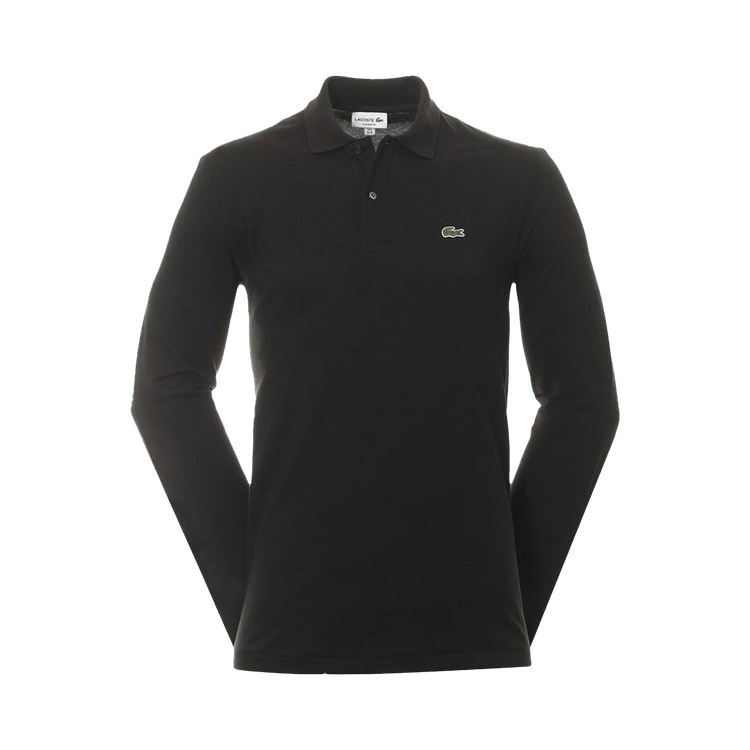 Lacoste Classic Fit Long-Sleeve Polo Shirt "Black"
