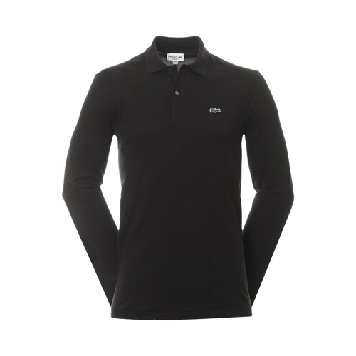 Lacoste Classic Fit Long-Sleeve Polo Shirt "Black"