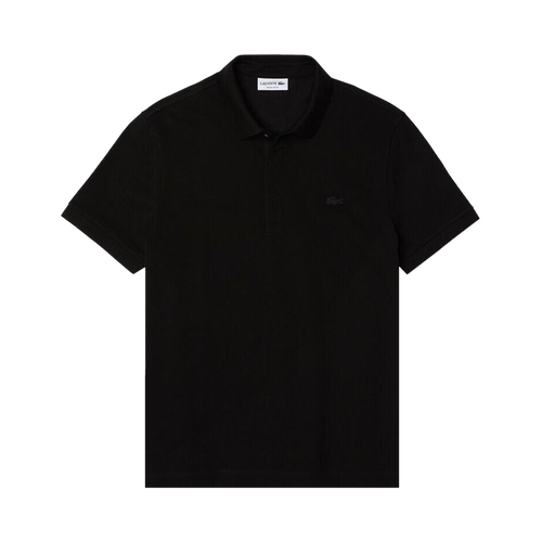 Lacoste Regular Fit Paris Stretch Piqué Polo Shirt "Black"