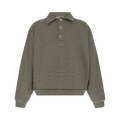 Marni Knitted Polo Roundneck Sweater "Black"