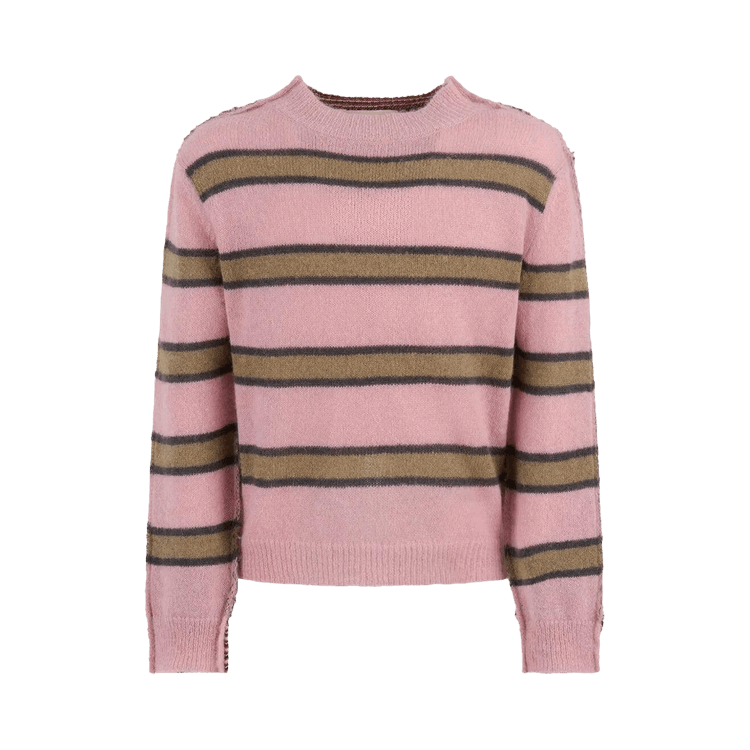 Marni Striped Roundneck Jumper "Soft Pink"