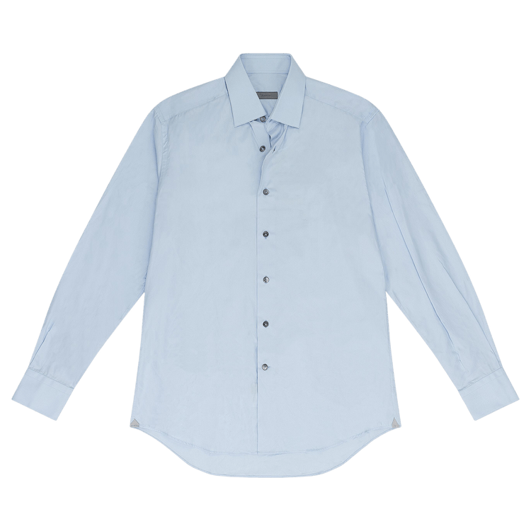 Lanvin Popeline Gamme Claire Button Down Shirt "Pale Blue"