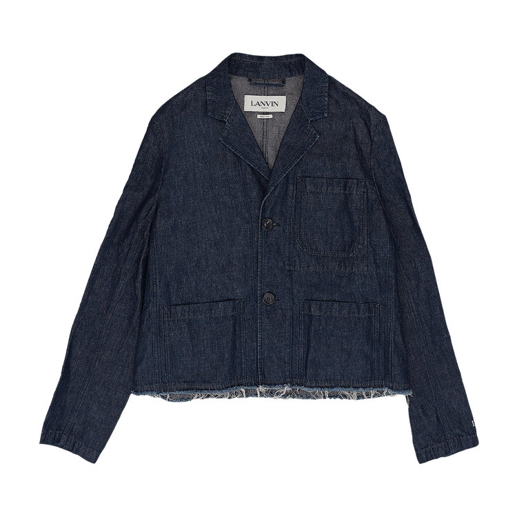 Lanvin Patch Pocket Denim Jacket "Navy Blue"
