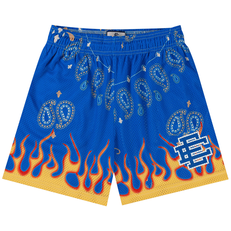 Eric Emanuel EE Basic Short "Blue Paisley Flame"