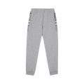 Burberry Check Panel Cotton Jogging Pants "Pale Grey Melange"