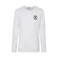 Burberry Embroidered Logo Cotton Long Sleeve T-Shirt "White"