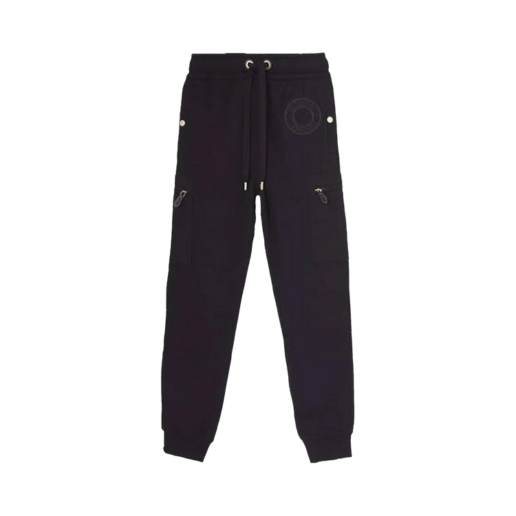 Burberry Logo Print Cotton Sweatpants "Black"