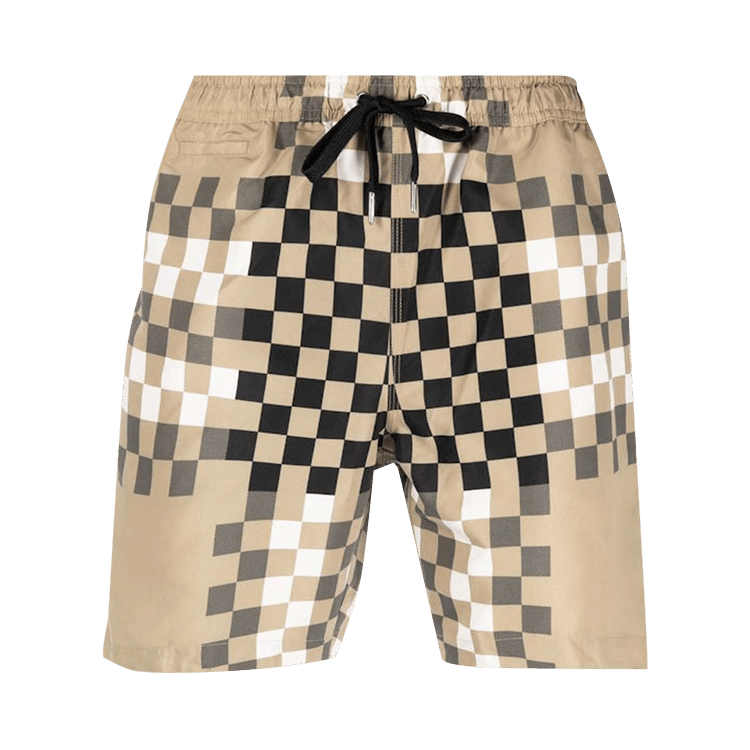 Burberry Printed Drawstring Swim Shorts "Checker Print"