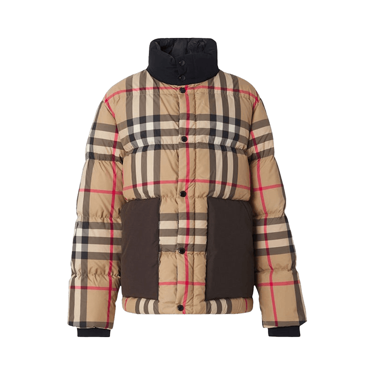 Burberry Vintage Check Puffer Jacket "Archive Beige"