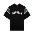 Icecream Pass Short-Sleeve Knit Crop Fit Shirt "Black"