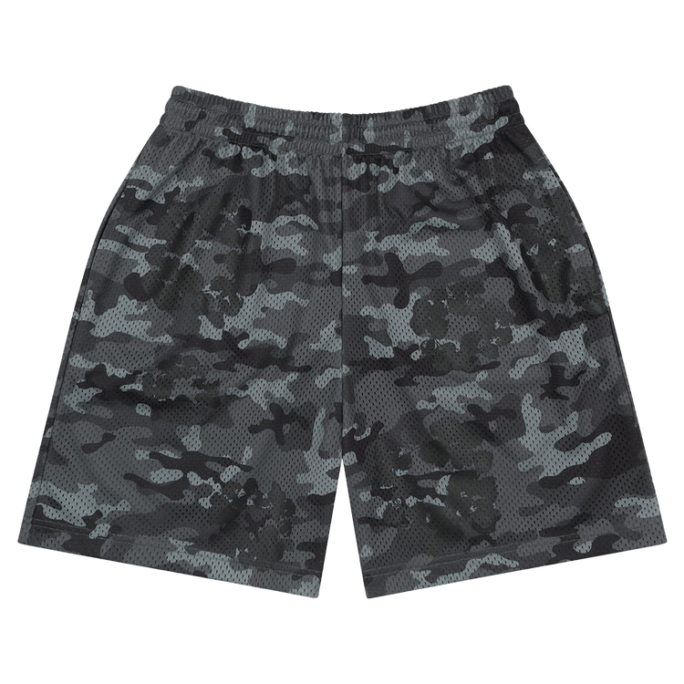Denim Tears Camo Cotton Wreath Mesh Shorts "Black"
