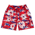 Denim Tears Camo Cotton Wreath Mesh Shorts "Red"