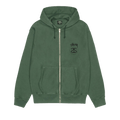 Stussy Stock Link Zip Hoodie Pigment Dyed "Pine"