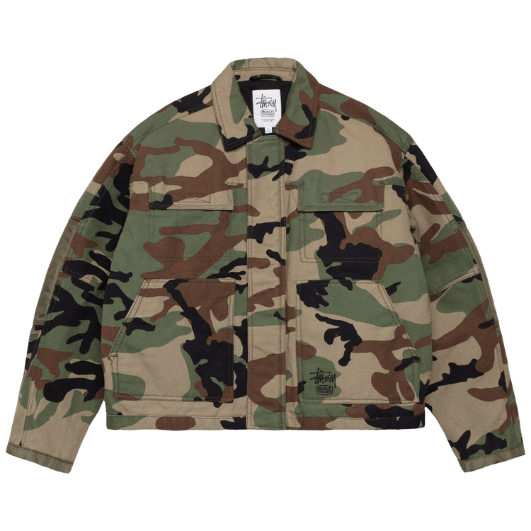 Stussy Utility Work Jacket "Woodland Camo"