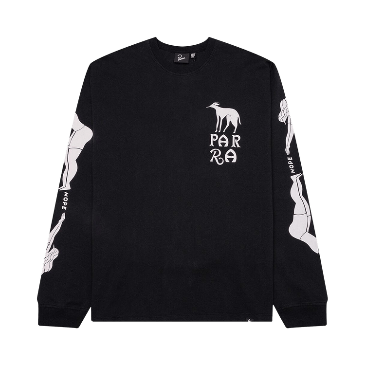 Parra Dog T-Shirtraining Long Long-Sleeve T-Shirt "Black"
