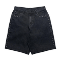 Pleasures Lucky Studded Jorts "Black"